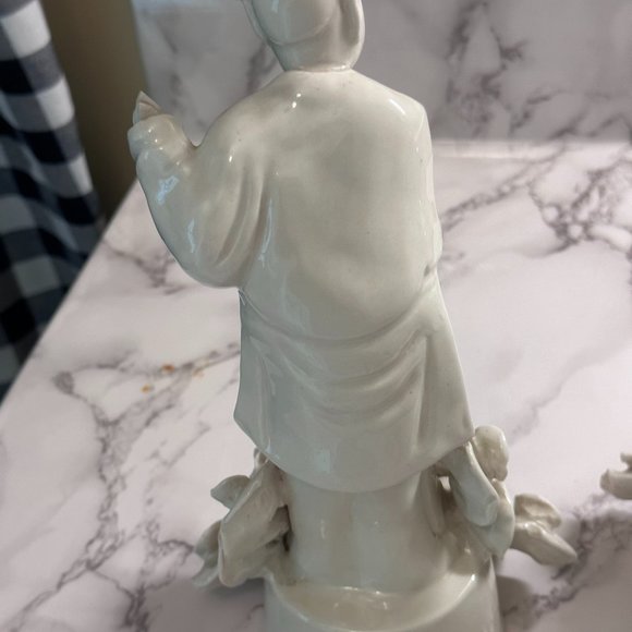 Pair of blanc de Chine porcelain figurines - Picture 15 of 16